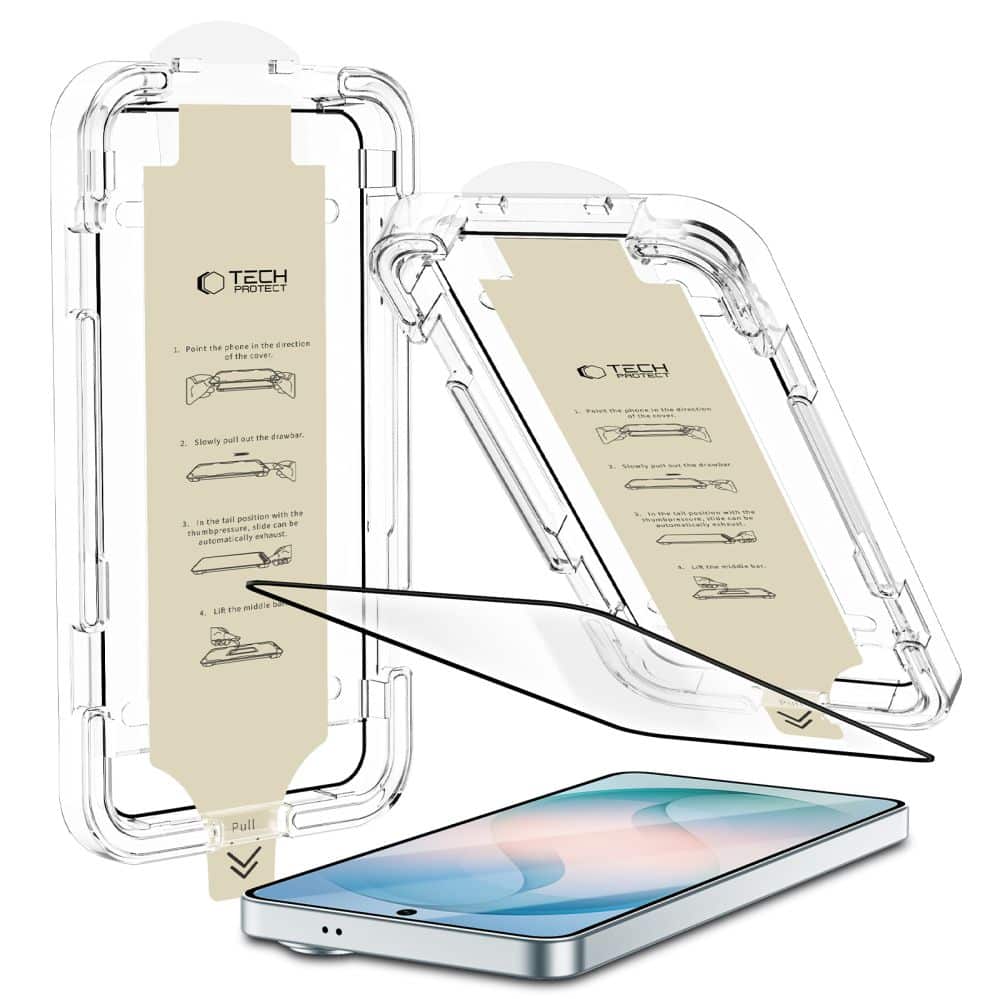 ΑΝΤΙΑΝΑΚΛΑΣΤΙΚΟ ΓΥΑΛΙ TECH-PROTECT ΓΡΗΓΟΡΟ ΣΕΤ AR+ GALAXY S26 ΜΑΥΡΟ - Image 2
