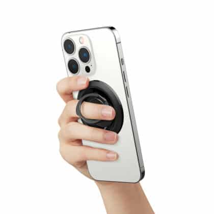 Spigen - Βάση Τηλεφώνου O-Mag OM100 (AMP03120) - Σχεδιασμός κατά των γρατσουνιών, Ισχυρή μαγνητική λαβή, Περιστροφή 360 μοιρών - Μαύρο