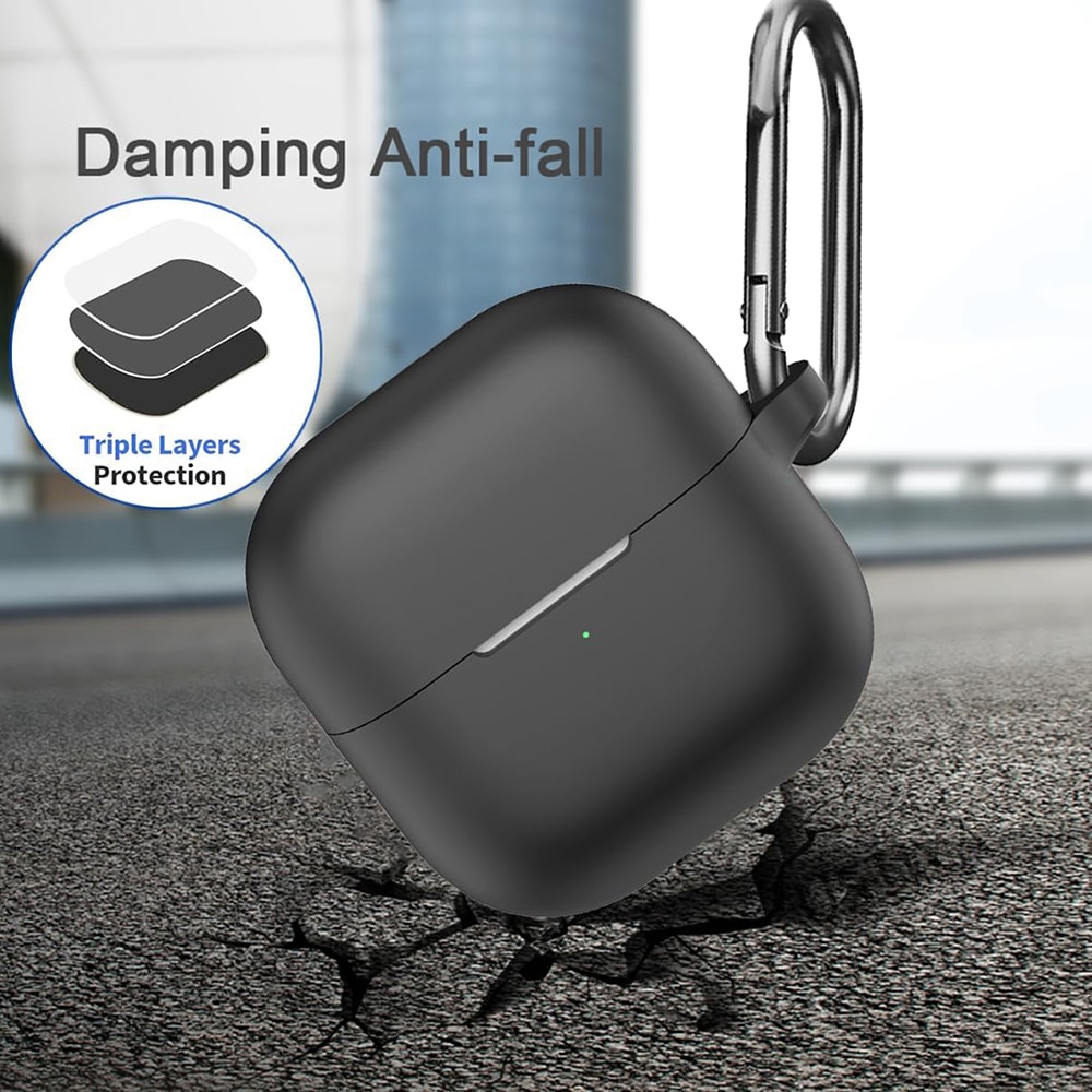 Techsuit - Θήκη σιλικόνης - για Huawei FreeClip 2, Λείο, εξαιρετικά λεπτό υλικό - Μαύρο - Image 5