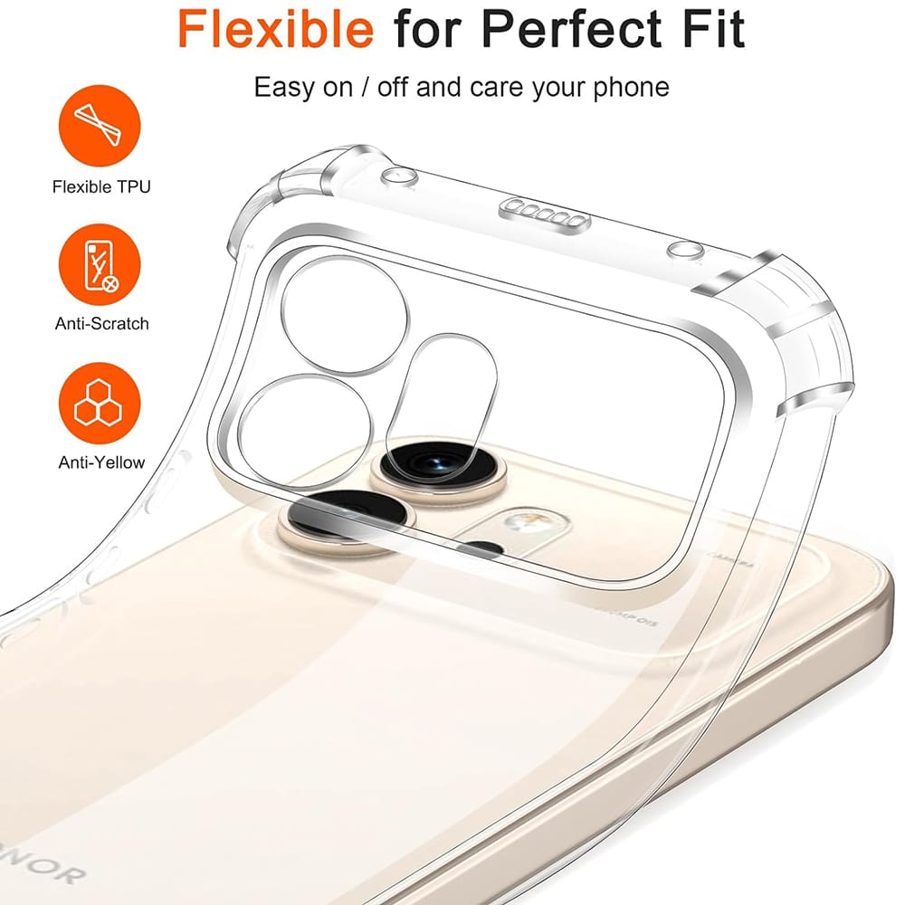 Techsuit Shockproof Clear Silicone - θήκη για Honor 600 - Διάφανο - Image 2