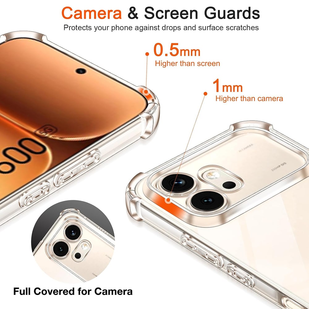 Techsuit Shockproof Clear Silicone - θήκη για Honor 600 - Διάφανο - Image 5