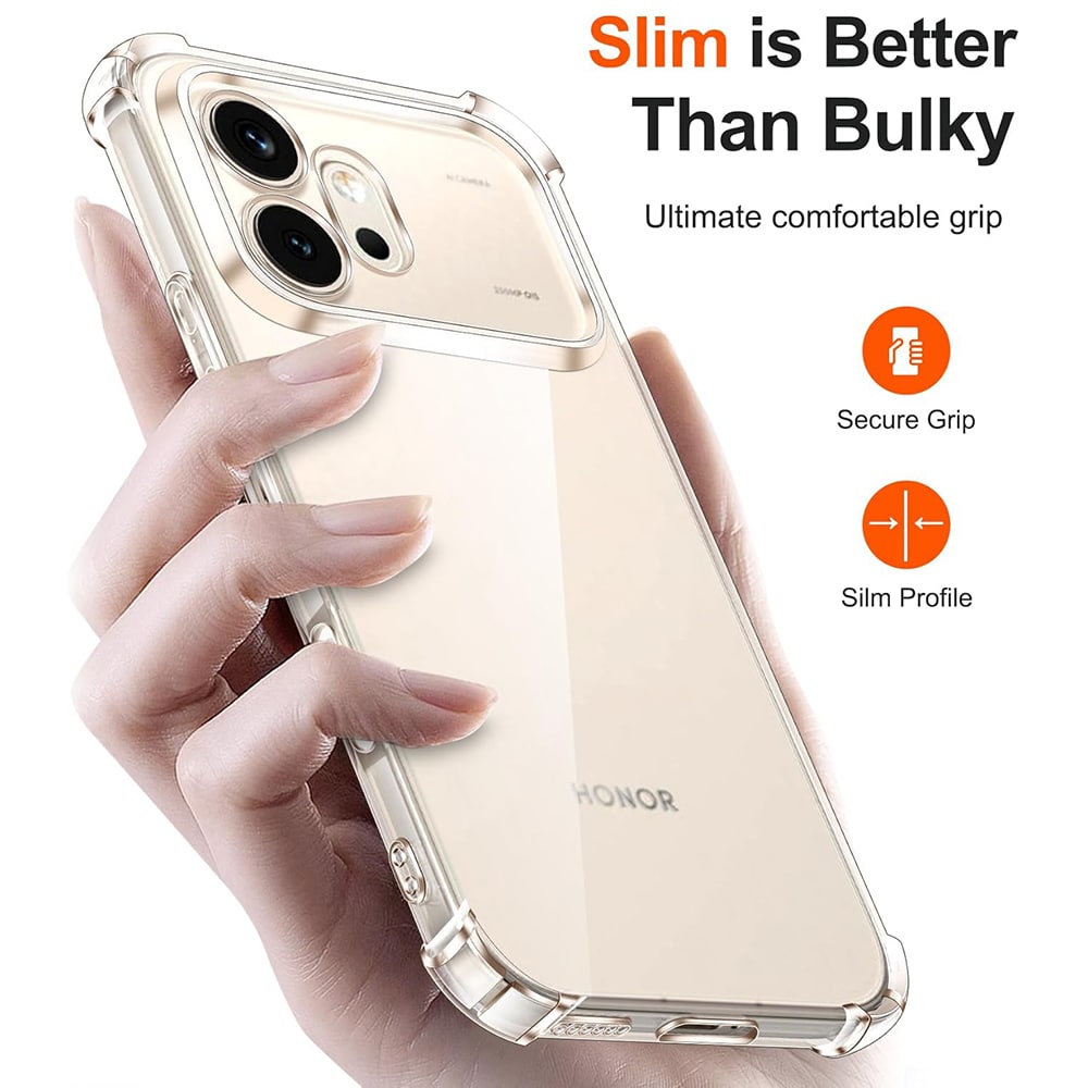Techsuit Shockproof Clear Silicone - θήκη για Honor 600 - Διάφανο - Image 4