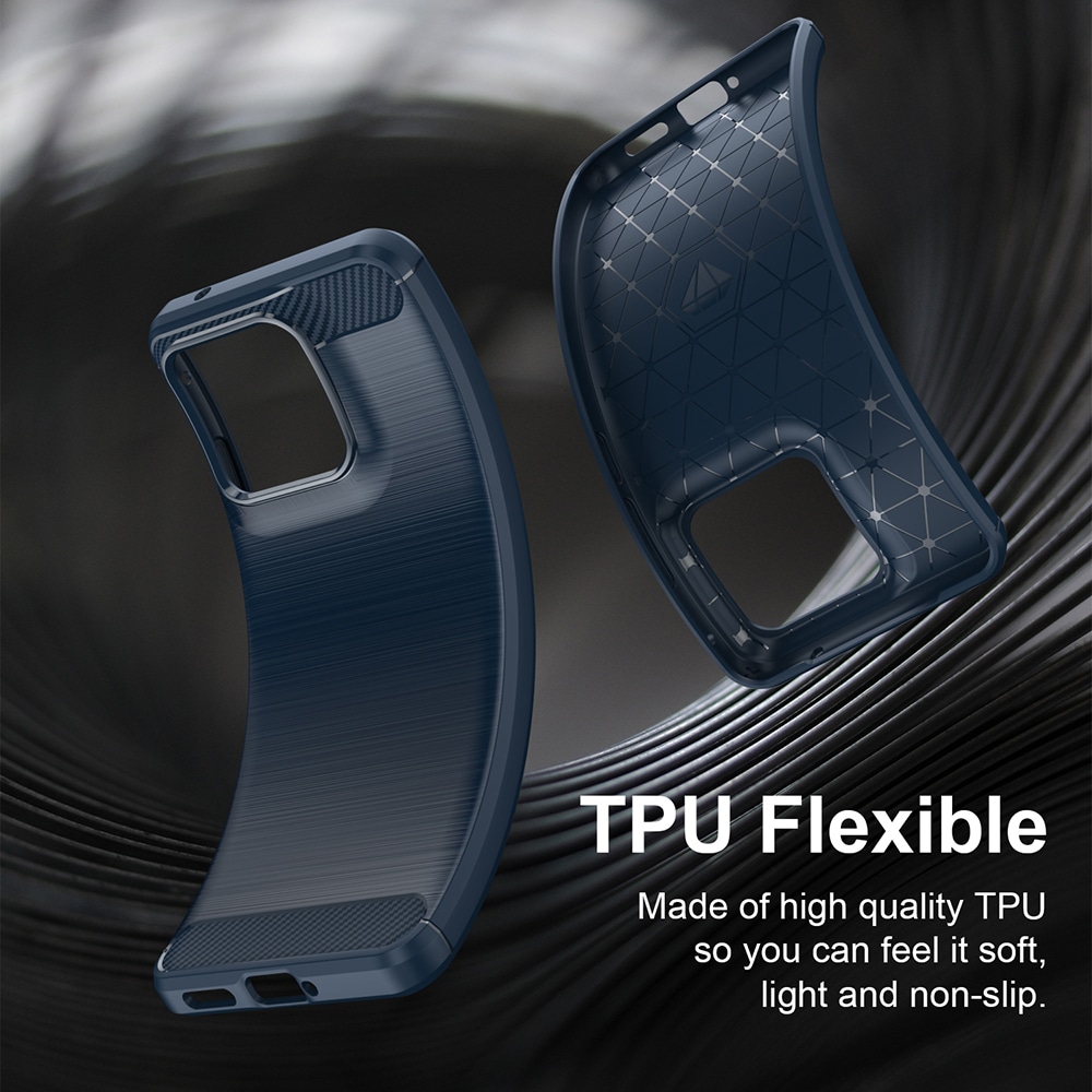 Techsuit Carbon Silicone - θήκη για Motorola Edge 70 Fusion - Μπλε - Image 5