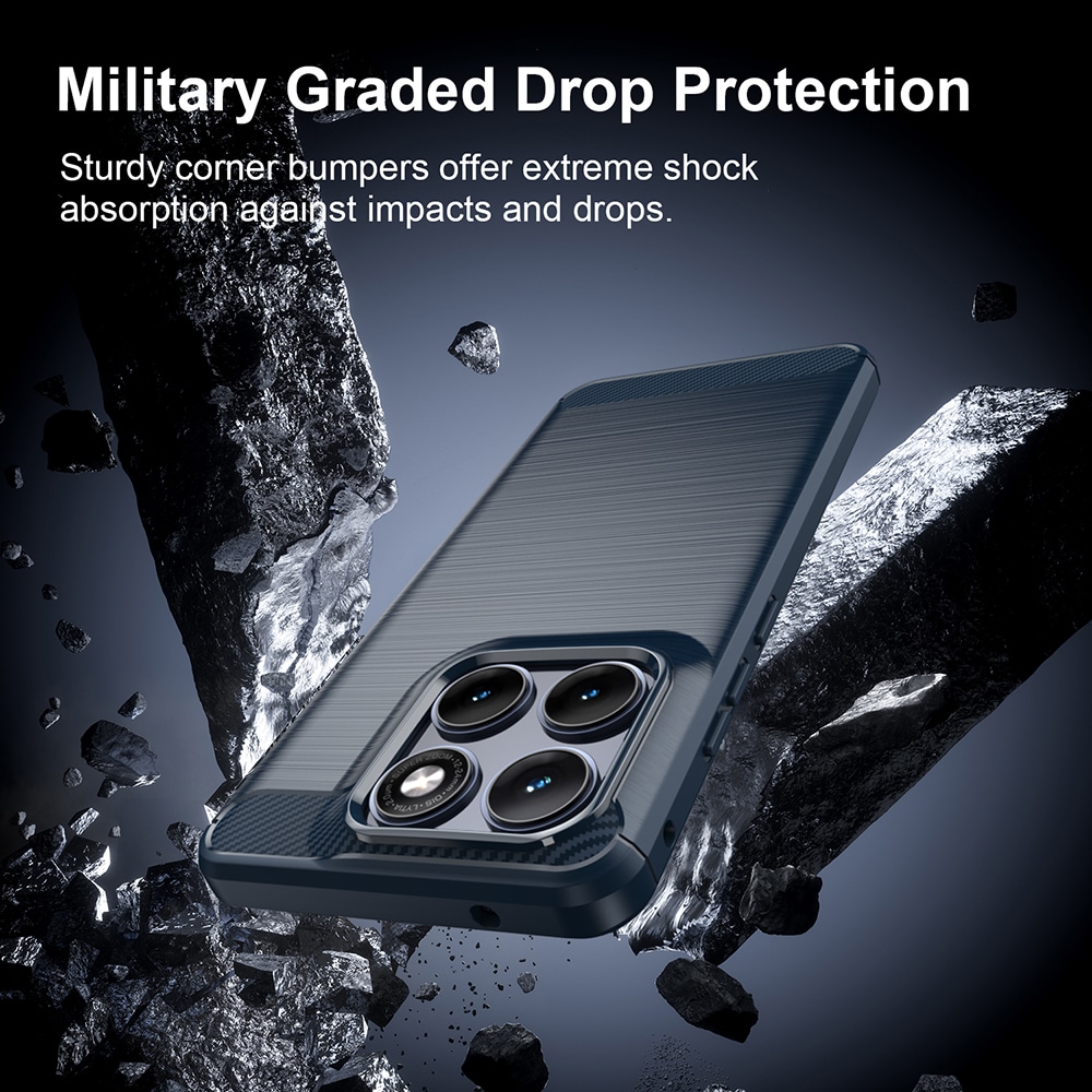 Techsuit Carbon Silicone - θήκη για Motorola Edge 70 Fusion - Μπλε - Image 6