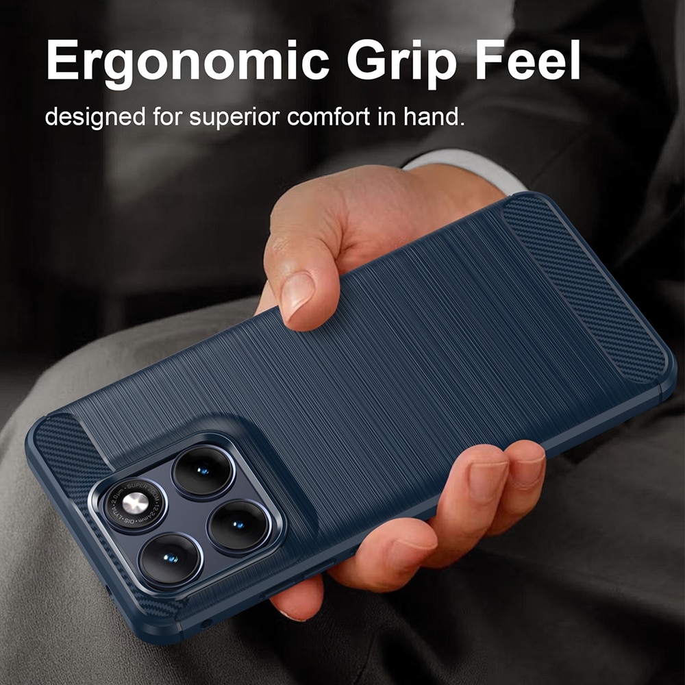 Techsuit Carbon Silicone - θήκη για Motorola Edge 70 Fusion - Μπλε - Image 4