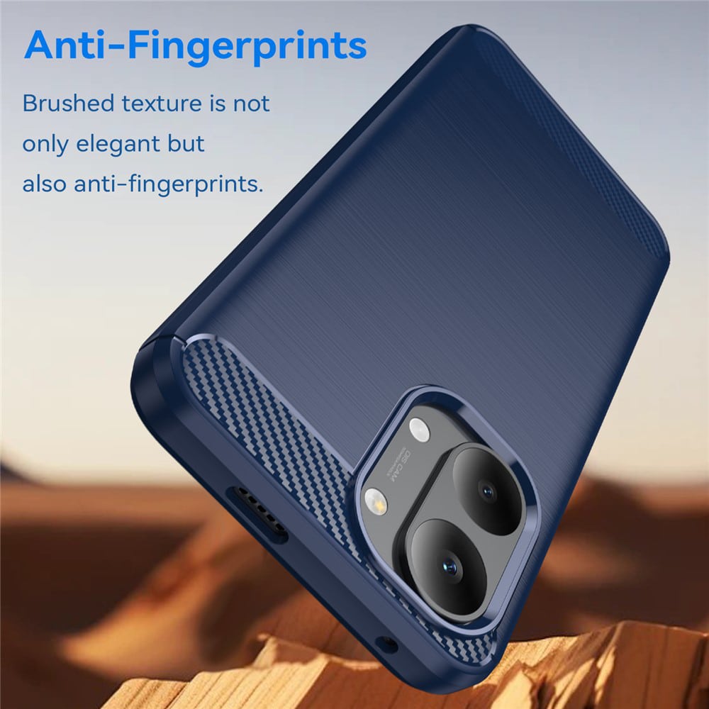 Techsuit Carbon Silicone - θήκη για Xiaomi Poco X8 Pro Max - Μπλε - Image 4