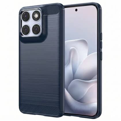 Techsuit Carbon Silicone - θήκη για Motorola Edge 70 Fusion - Μπλε