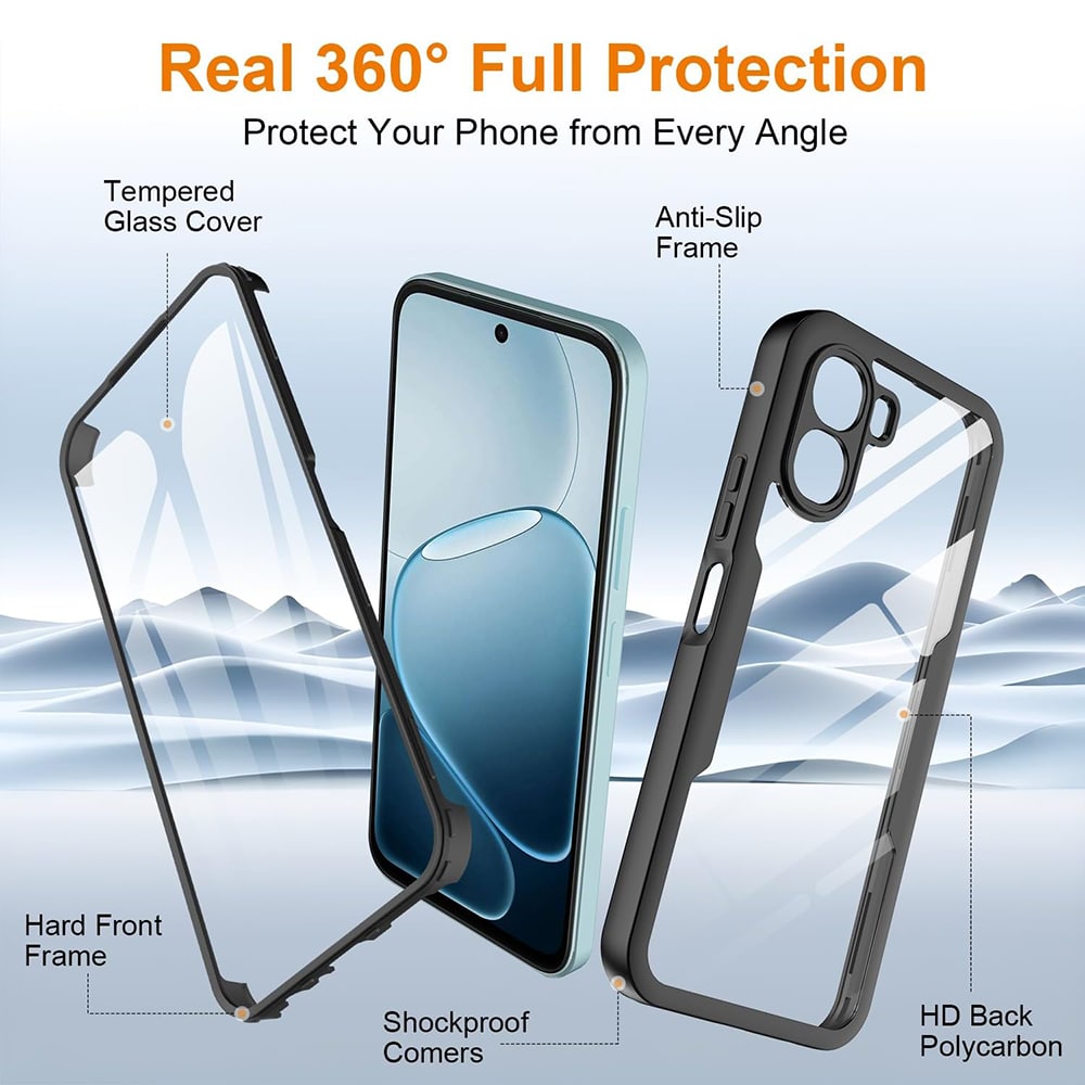 Techsuit ColorVerse 360 Series - θήκη για Oppo A6x / 4G 5G A6k - Διάφανο - Image 2