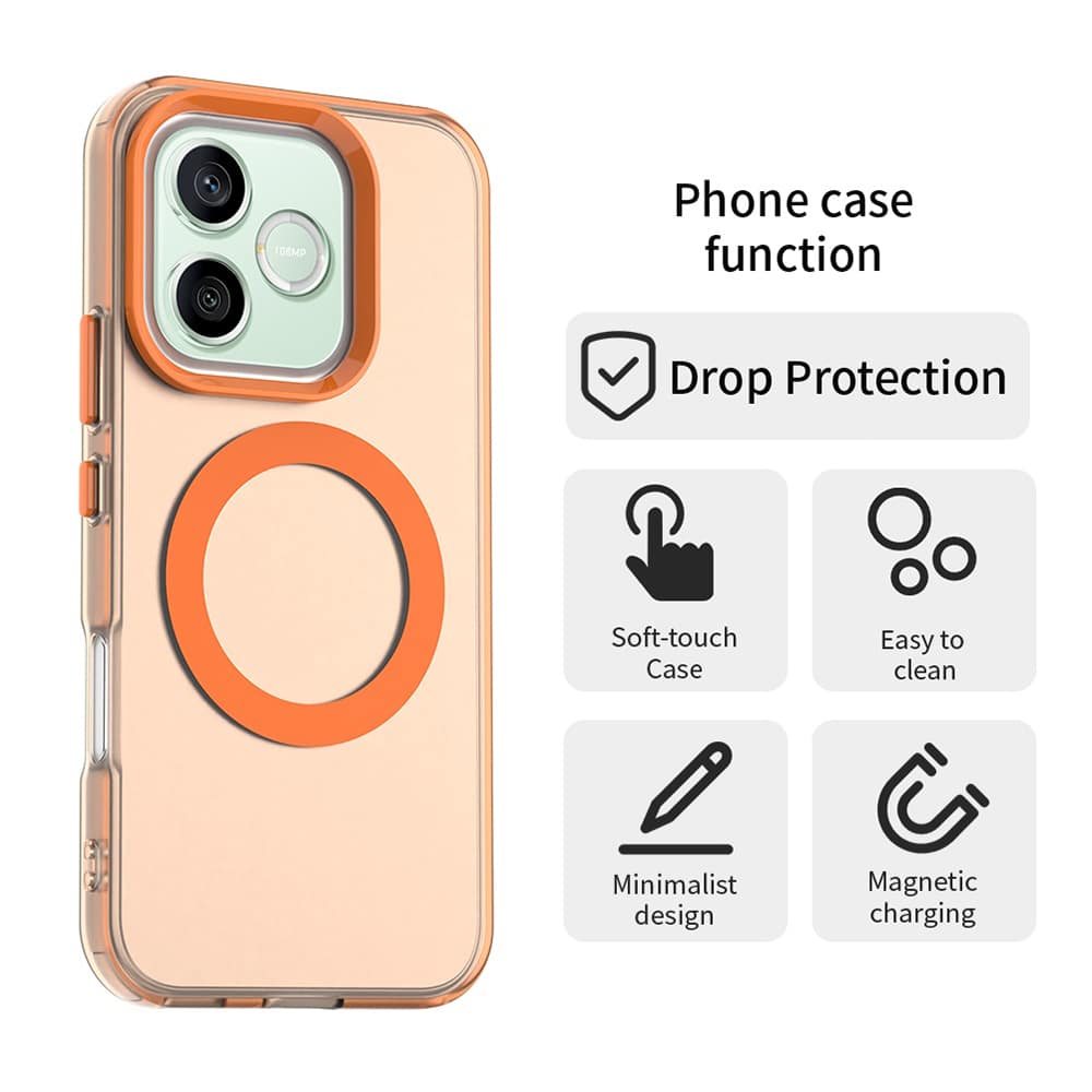 Techsuit - Θήκη CandyCase MagSafe - Honor 600 Lite - Πορτοκαλί - Image 2