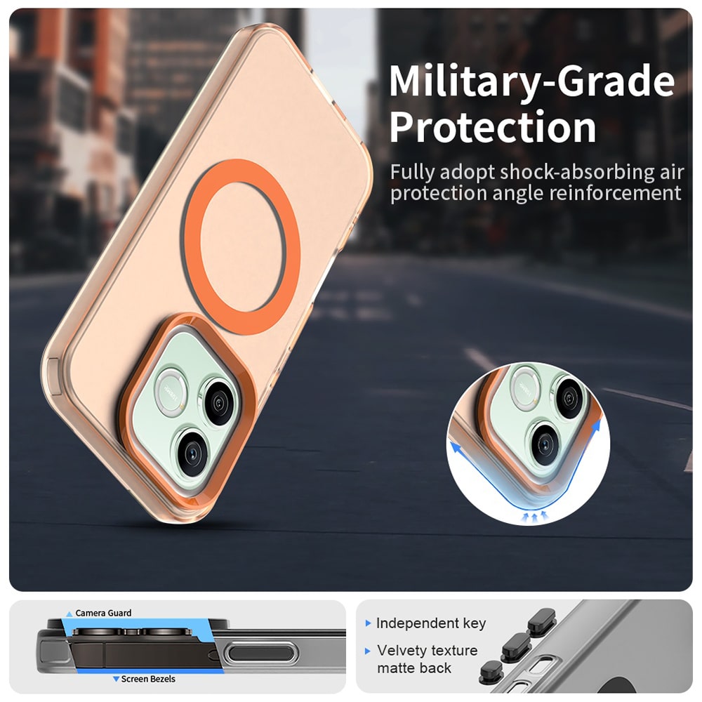 Techsuit - Θήκη CandyCase MagSafe - Honor 600 Lite - Πορτοκαλί - Image 4