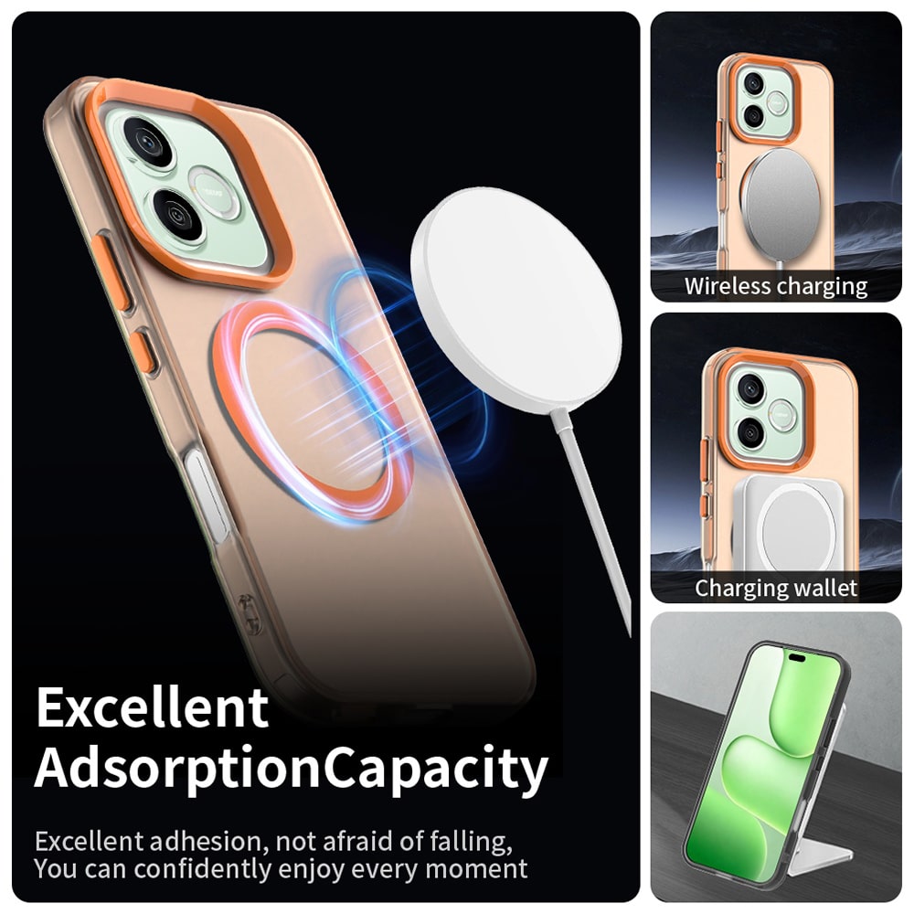Techsuit - Θήκη CandyCase MagSafe - Honor 600 Lite - Πορτοκαλί - Image 5