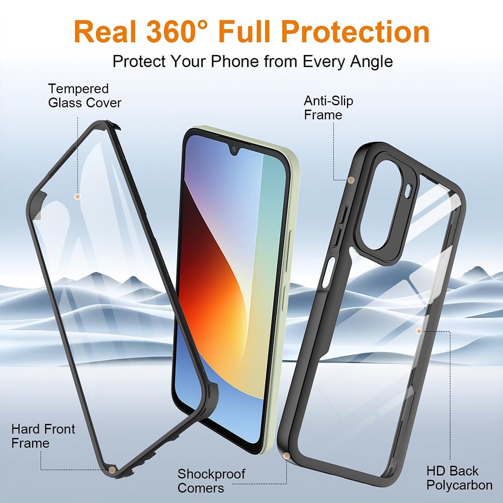 Techsuit ColorVerse 360 Series - θήκη για Xiaomi Redmi A7 Pro 4G - Μαύρο - Image 3