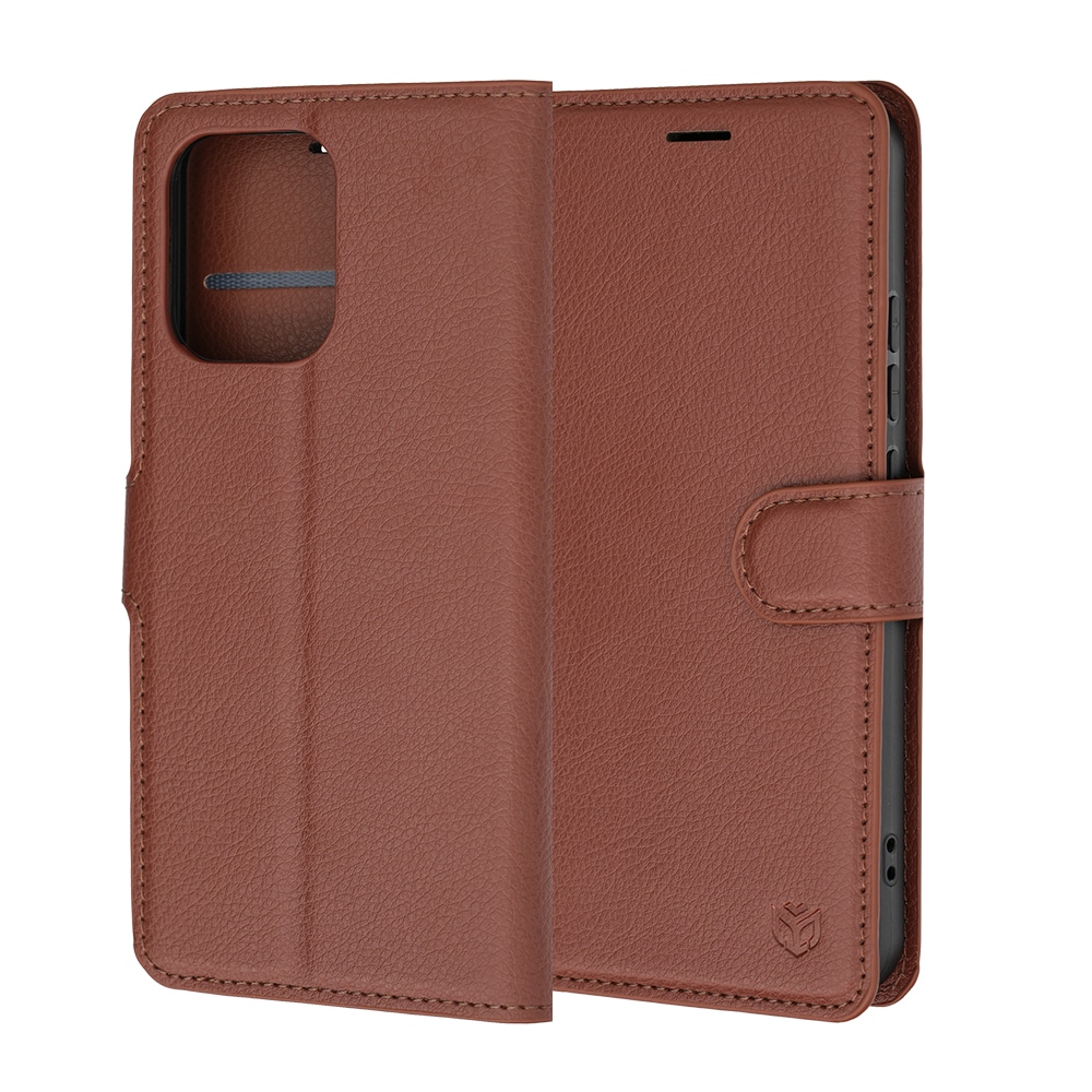 Techsuit Leather Folio - θήκη για Oppo A6 Pro 4G - Καφέ - Image 6