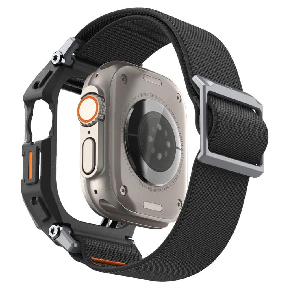 Spigen - Lite Fit "Pro" + Προστατευτικό Οθόνης (ACS11415) - Apple Watch Ultra / Ultra 2 / Ultra 3 - Ματ Μαύρο - Image 3