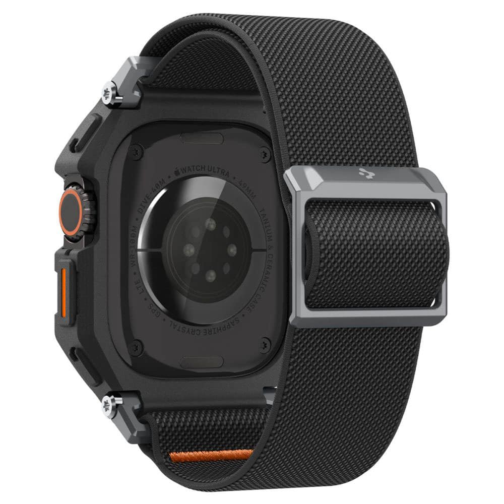 Spigen - Lite Fit "Pro" + Προστατευτικό Οθόνης (ACS11415) - Apple Watch Ultra / Ultra 2 / Ultra 3 - Ματ Μαύρο - Image 2