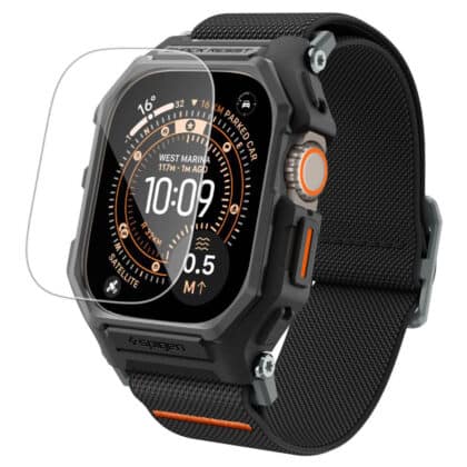 Spigen - Lite Fit "Pro" + Προστατευτικό Οθόνης (ACS11415) - Apple Watch Ultra / Ultra 2 / Ultra 3 - Ματ Μαύρο