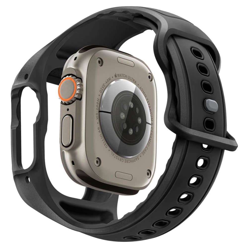 Spigen - Liquid Air Pro + Προστατευτικό Οθόνης (ACS11416) - Apple Watch Ultra / Ultra 2 / Ultra 3 - Ματ Μαύρο - Image 3