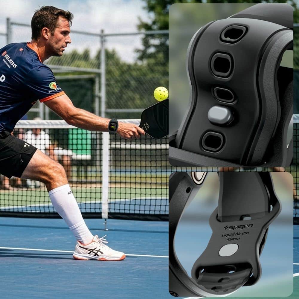 Spigen - Liquid Air Pro + Προστατευτικό Οθόνης (ACS11416) - Apple Watch Ultra / Ultra 2 / Ultra 3 - Ματ Μαύρο - Image 6