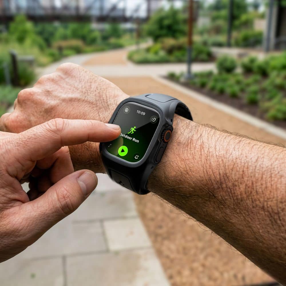 Spigen - Liquid Air Pro + Προστατευτικό Οθόνης (ACS11416) - Apple Watch Ultra / Ultra 2 / Ultra 3 - Ματ Μαύρο - Image 5