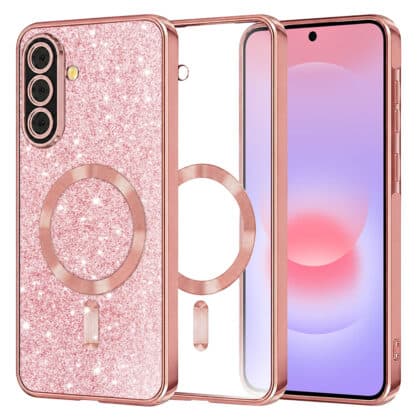 Techsuit Luxury Glitter - θήκη για Samsung Galaxy A37 - Ροζ