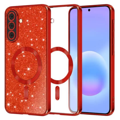 Techsuit Luxury Glitter - θήκη για Samsung Galaxy A57 - Κόκκινο
