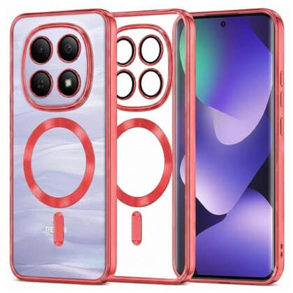 Techsuit Luxury Crystal - θήκη για Xiaomi Redmi Note 15 4G / Poco M8 - Κόκκινο