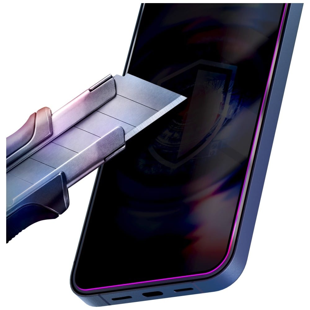 Γυαλί απορρήτου 3MK HardGlass Max Privacy με εφαρμοστή για Apple iPhone 14 Pro μαύρο - Image 6
