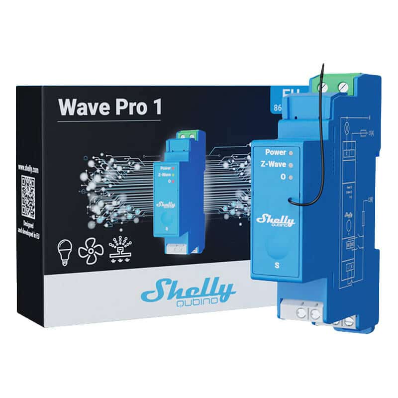 Ρελέ Shelly Qubino Pro 1 DIN rail, 1 καναλιού, Z-Wave - Image 3