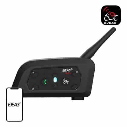 EJEAS Ενδοεπικοινωνία για Κράνος Μηχανής V6PRO+ (Μαύρο)