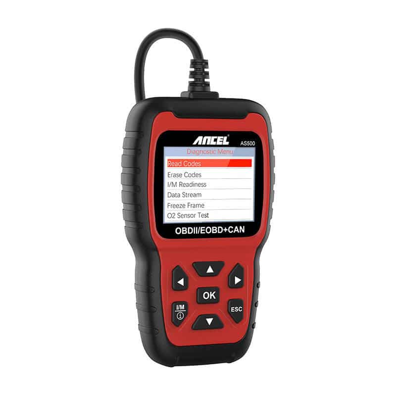 Ancel Διαγνωστικό Scanner OBD2 AS500/AC105 (Κόκκινο/Μαύρο) - Image 3