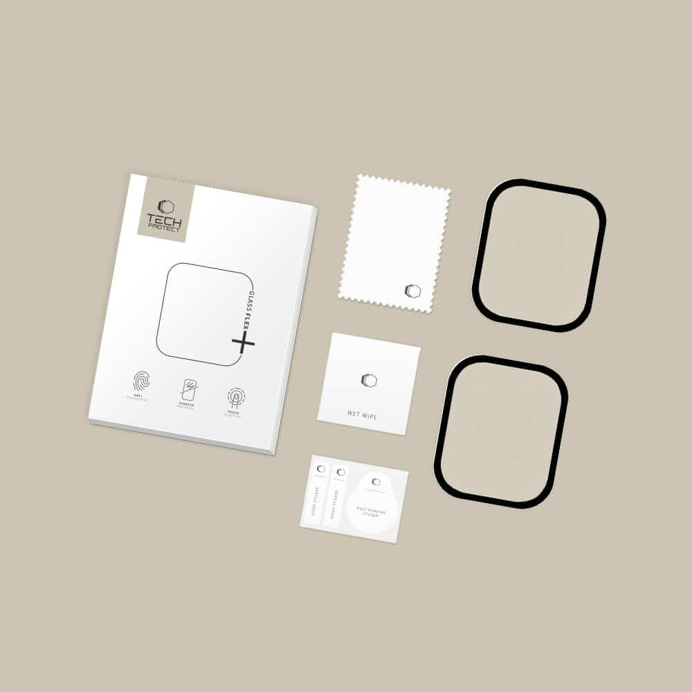 Υβριδικό γυαλί τεχνολογίας προστασίας Glass FLEX+ 2 τεμαχίων για ρολόι Huawei Fit 5 Pro, μαύρο - Image 5