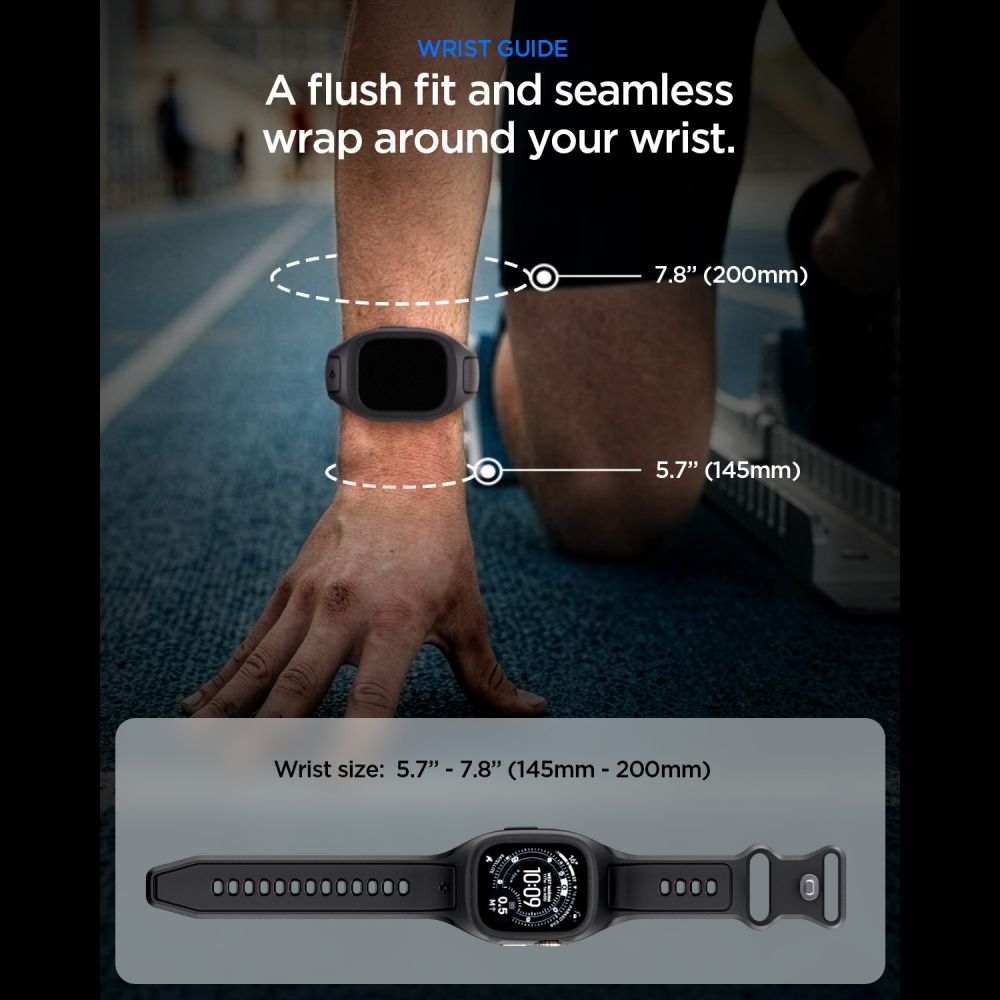 SPIGEN LIQUID AIR 'PRO' APPLE WATCH ULTRA 1 / 2 / 3 (49 MM) ΜΑΥΡΟ - Image 5