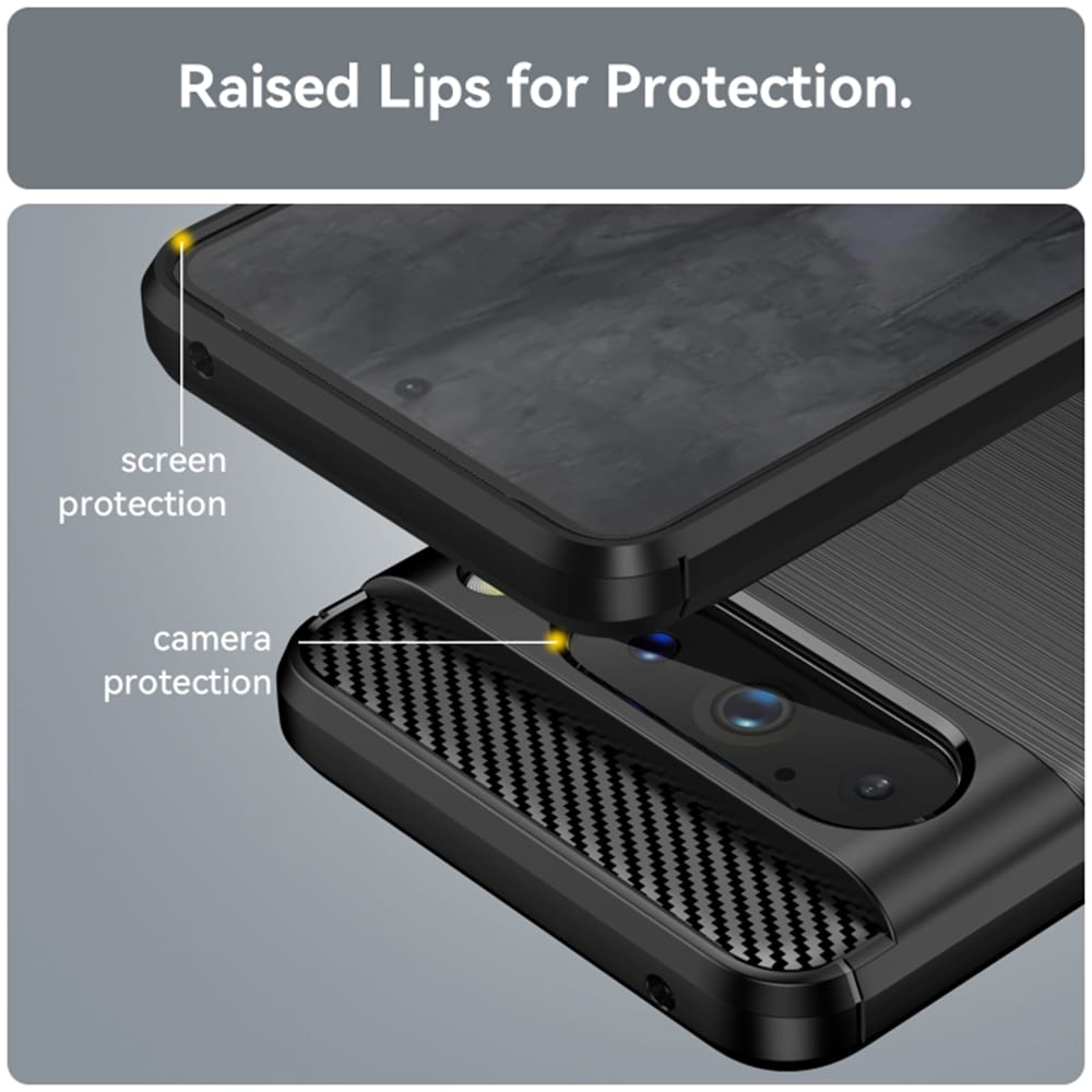 Techsuit Carbon Silicone - θήκη για Google Pixel 8 Pro - Μαύρο - Image 5