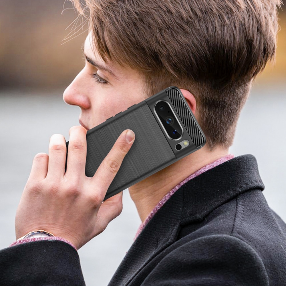 Techsuit Carbon Silicone - θήκη για Google Pixel 8 Pro - Μαύρο - Image 4