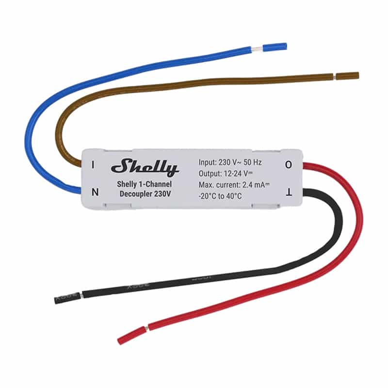Αποζεύκτης Shelly Αποζεύκτης 1 καναλιού 230V - Image 3