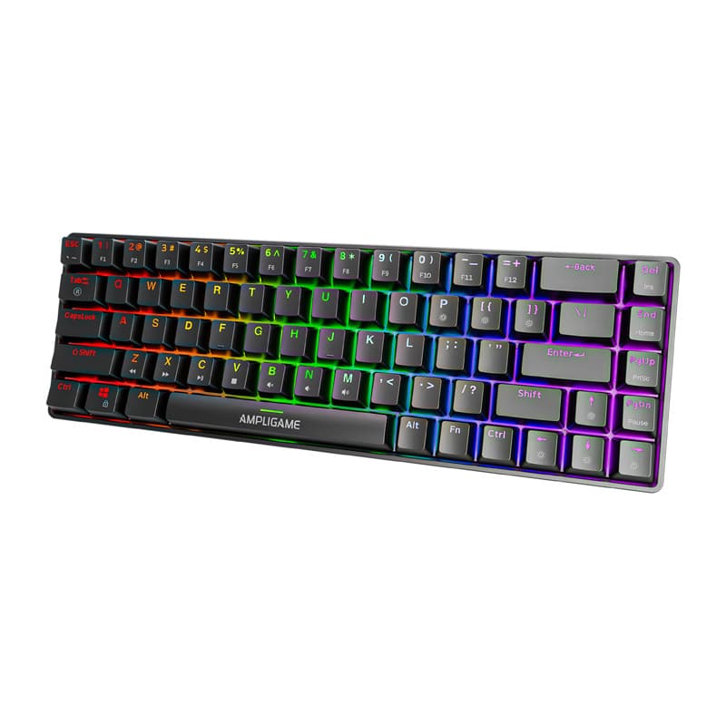 Μηχανικό πληκτρολόγιο Fifine GK1 ,65% RGB (μαύρο) - Image 2