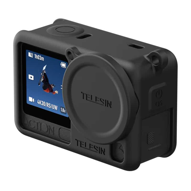 Προστατευτική θήκη σιλικόνης Telesin για DJI Osmo Action 6 (Μαύρο) - Image 2