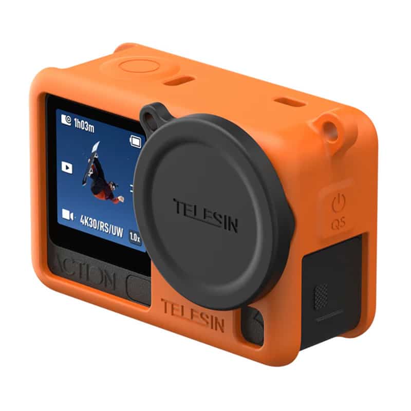 Προστατευτική θήκη σιλικόνης Telesin για DJI Osmo Action 6 (πορτοκαλί) - Image 2