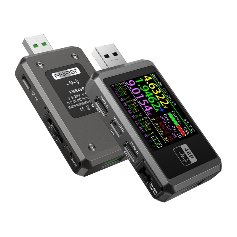 FNIRSI FNB48P USB Port Tester Μαύρο - Image 2