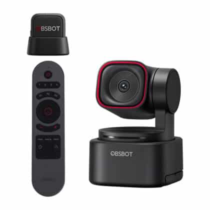 Κάμερα web OBSBOT Tiny 3 Lite με τηλεχειριστήριο και μικρόφωνο