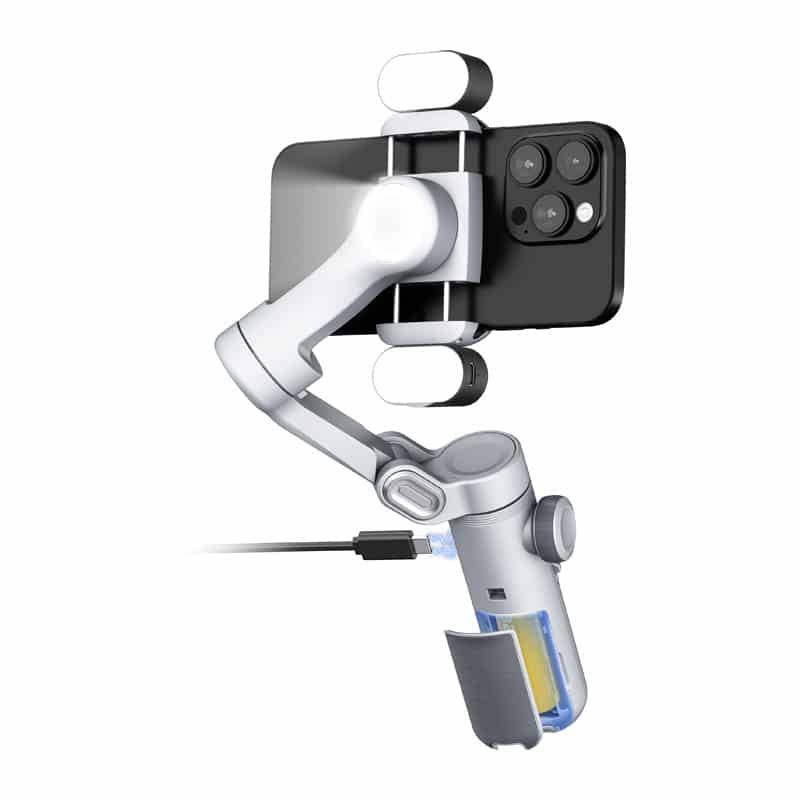 AOCHUAN X Pro Gimbal με φωτισμό RGB (Γκρι) - Image 4