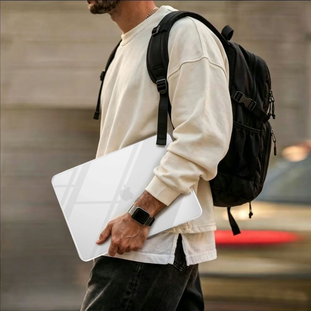 TECH-PROTECT SOFTSHELL MACBOOK AIR 13 M2-M5 2023-2026 ΚΡΥΣΤΑΛΛΙΝΗ ΔΙΑΦΑΝΗΣ ΟΘΟΝΗ - Image 5