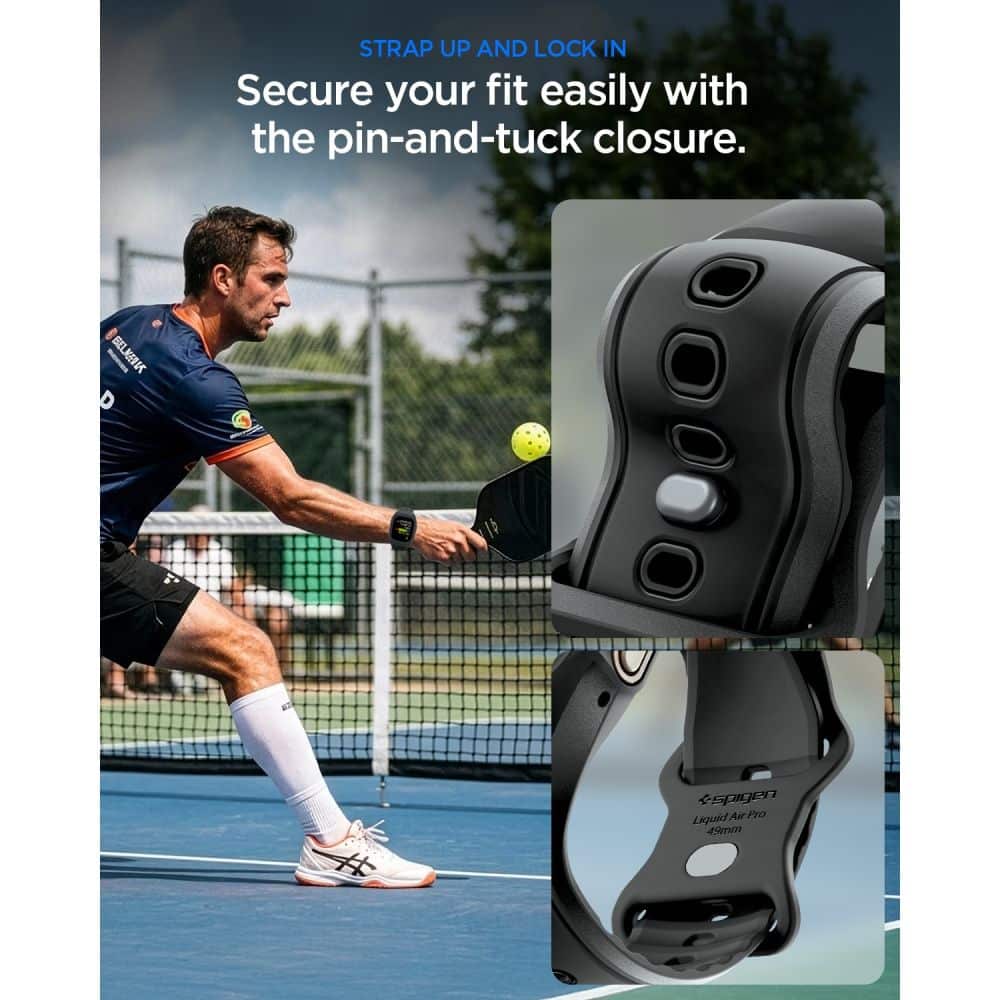 SPIGEN LIQUID AIR 'PRO' APPLE WATCH ULTRA 1 / 2 / 3 (49 MM) ΜΑΥΡΟ - Image 6