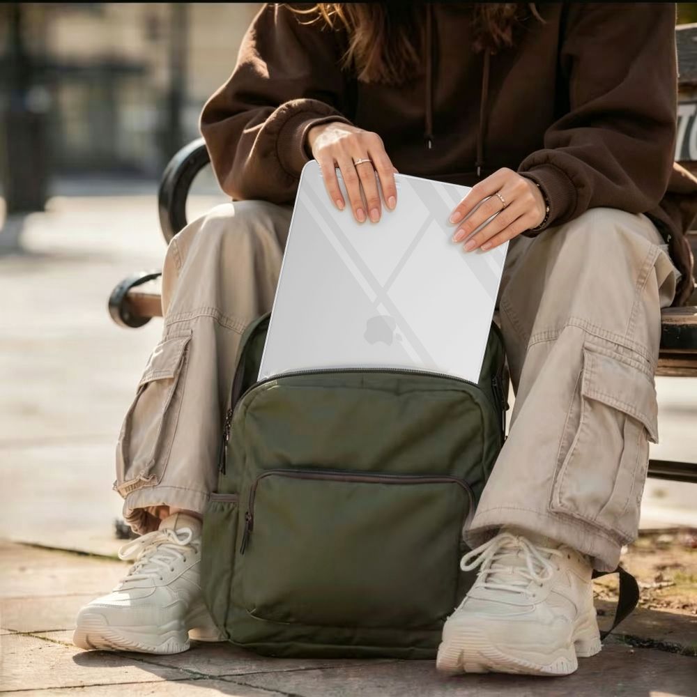 TECH-PROTECT SOFTSHELL MACBOOK AIR 13 M2-M5 2023-2026 ΚΡΥΣΤΑΛΛΙΝΗ ΔΙΑΦΑΝΗΣ ΟΘΟΝΗ - Image 6