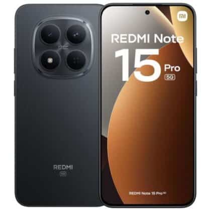 Xiaomi Redmi Note 15 Pro 5G κινητό σε μαύρο χρώμα
