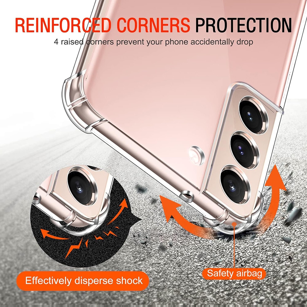 Techsuit Shockproof Clear Silicone - θήκη για Samsung Galaxy S22 5G - Διάφανο - Image 5