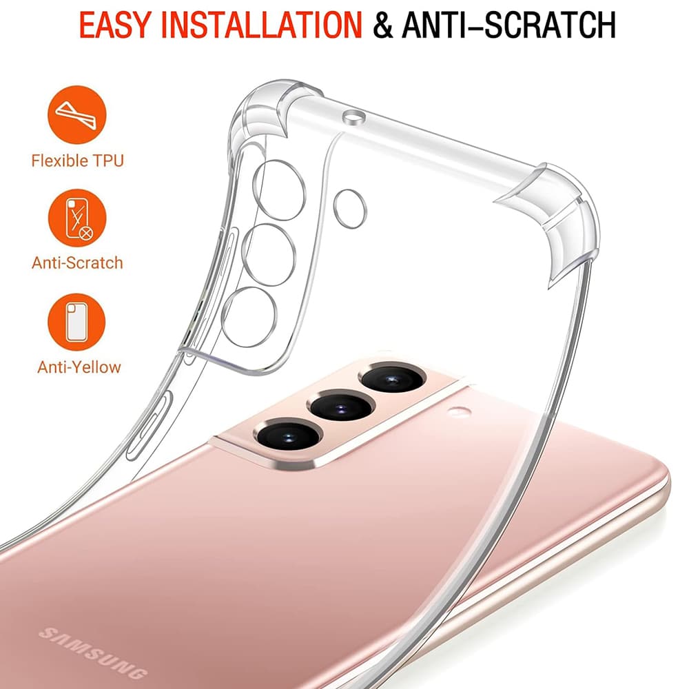 Techsuit Shockproof Clear Silicone - θήκη για Samsung Galaxy S22 5G - Διάφανο - Image 3