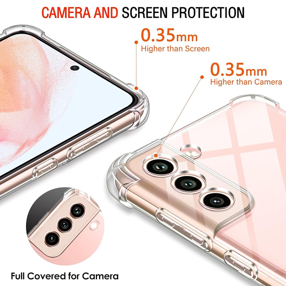 Techsuit Shockproof Clear Silicone - θήκη για Samsung Galaxy S22 5G - Διάφανο - Image 4