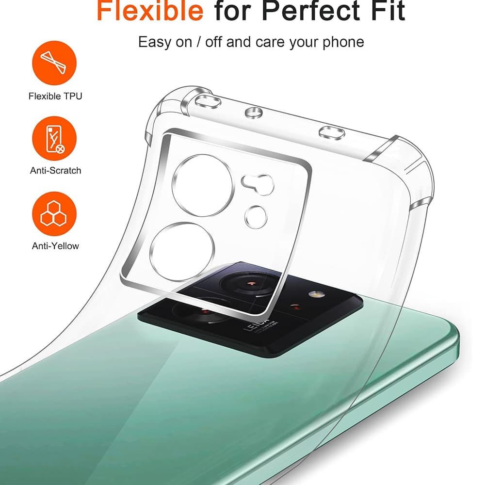 Techsuit Shockproof Clear Silicone - θήκη για Xiaomi 13T - Διάφανο - Image 5