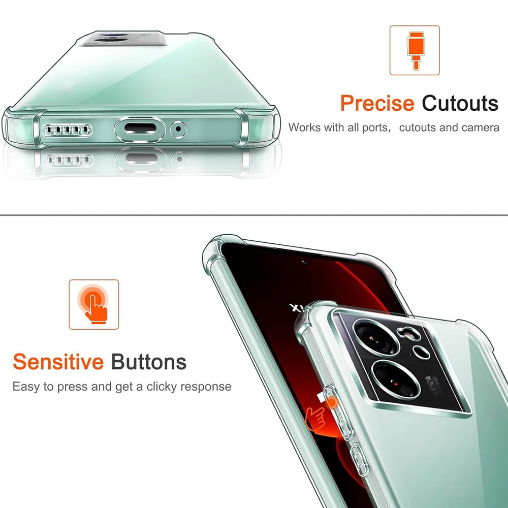 Techsuit Shockproof Clear Silicone - θήκη για Xiaomi 13T - Διάφανο - Image 6